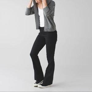 Lululemon black flared workout pants